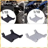 Tooyful Khung Xe Trượt Tấm Hộp Số Gắn Đôi Lỗ Giá Đỡ Tấm Trượt Cho 1 / 10 RC Rock Crawler