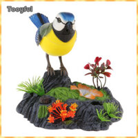 Tooyful Mô phỏng Chim hát trong điều khiển máy bơm Trang trí đồ chơi thú cưng điện tử