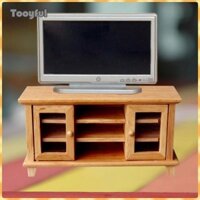Tooyful Nhà Búp Bê Tủ Tivi Quà Tặng Mô Hình 1 / 12 Cho Photo Prop Micro Phong Cảnh Diorama