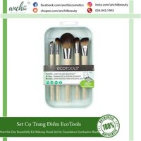 [TOP 1 UY TÍN] Cọ Trang Điểm Ecotools Start the Day Beautifully Kit Makeup Brush Set for Foundation Eyeshadow Blush