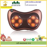 🧀Top Bán Chạy🧀 Gối Massage Cổ, Máy Massage Cổ, Lưng Hồng Ngoại 8 Bi Xoay Đổi Chiều Hàn Quốc, Bảo Hành 12 Tháng