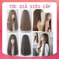 [TOP BÁN CHẠY] TÓC GIẢ BỘ NGUYÊN ĐẦU THẲNG HÌNH THẬT TẶNG LƯỚI TRÙM