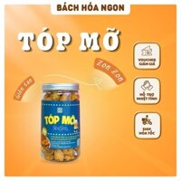 Tóp Mỡ Lắc Tỏi Ớt hộp 250g - Giòn rụm Tóp Mỡ Da Heo Chiên Giòn Đầy Hũ Đam Mê Ăn Vặt - Bách Hóa Ngon