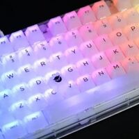 【Top Picks】 XVX Frost Translucent Keycaps Cherry Profile Keycap Full Set Double- PC Plastic Keycaps for Mechanical Keyboard 141 Keys