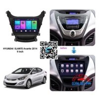 [Top Rẻ] MÀN HÌNH ANDROID + MẶT DƯỠNG HUYNDAI ELANTRA 2010-2015+JAK CẮM ZIN  HỔ  TRỢ LẮP ĐĂT