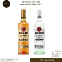 [Top Rượu VN] Bacardi Gold - White 700 - 1000ml [Chính Hãng]
