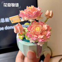 Top12 - Tương thích với khối Lego, hoa hồng, hoa vĩnh cửu, khối hạt nhỏ, cây cảnh, bó hoa trang trí, quà tặng hoa cho bé gái