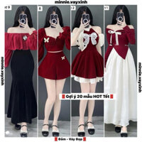 [TOP20 MẪU] ĐẦM TẾT,ĐẦM ĐẸP MẶC TẾT,SET ÁO CHÂN VÁY DÀI,ĐẦM ĐỎ ĐẸP,ĐẦM SANG CHẢNH,SET ÁO KÈM CHÂN VÁY,ĐẦM HÀN QUỐC,