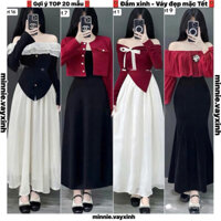 [TOP20 MẪU]ĐẦM TẾT,ĐẦM ĐẸP MẶC TẾT,SET ÁO CHÂN VÁY DÀI,ĐẦM ĐỎ ĐẸP,ĐẦM SANG CHẢNH,SET ÁO KÈM CHÂN VÁY,ĐẦM HÀN QUỐC,Đ