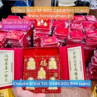 [TOPIC RẺ HƠN] Bộ Ngũ Phúc - PHÚC LỘC THỌ TÀI HỶ Mạ Vàng