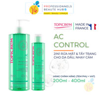 TOPICREM AC Purifying Cleansing Gel - Gel rửa mặt KHÔNG XÀ PHÒNG cho da dầu, nhạy cảm