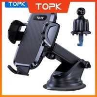 TOPK Giá Đỡ Điện Thoại Trên Xe Hơi Có Giác Hút & Móc Phong Cách Quân Đội 2023