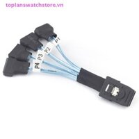 Toplanswatchstore Mini SAS SFF-8087 Đến 4X SATA Male 3.0 SSD Cáp Truyền Dữ Liệu Tốc Độ Cao 1 Đến 4 0.3m VN