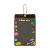 Toploader Decor ARTBOX Hàn Quốc Móc Khóa Bọc Card Đựng Ảnh Trang Trí Photocard Polaroid Màu Đen Kim Tuyến Sticker