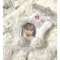 Toploader mèo trắng mèo hồng