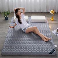 Topper đệm gấp gọn dày 4cm vải xơ đậu nành cao cấp kháng khuẩn trải giường trải sàn tiện lợi