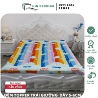 Topper HIN BEDDING, Nệm Topper Tấm Làm Mềm Nệm Vải Cotton Hàn Quốc Mẫu Mới Hàng Dày 5-6cm