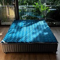 Topper làm mềm nệm Cosset bedding vải phi lụa mát mịn có khóa kéo