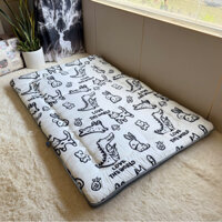 Topper nệm bông xuất Nhật cao cấp , Đệm Topper ngủ trưa văn phòng, Tấm làm mềm đệm cotton mềm mại