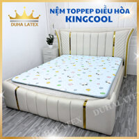 Topper nệm điều hòa KC6, combo cao cấp Kingcool KC6-CB vải Tencel mẫu mới 2024 giảm từ 4-6° C Duhalatex Store