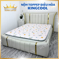 Topper nệm điều hòa KC8, combo cao cấp Kingcool KC8-CB vải Tencel mẫu mới 2024 giảm từ 4-6° C Duhalatex Store