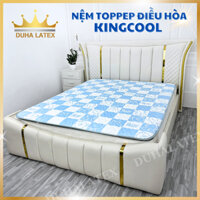 Topper nệm điều hòa KC9, combo cao cấp Kingcool KC9-CB vải Tencel mẫu mới 2024 giảm từ 4-6° C Duhalatex Store
