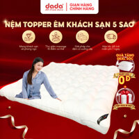 Topper nệm khách sạn 5 sao DADA mattress topper êm mềm massage cơ thể đệm dày 7cm không lún xẹp