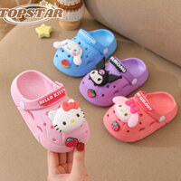 Topstar✨ Dép đế mềm Kulomi hoạt hình dễ thương cho trẻ em Dép hoạt hình Crocs cho bé trai và bé gái