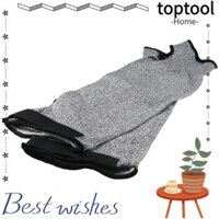 Toptool 1 Cặp Cắt Phản Ứng, Làm Vườn Bruising Tay Áo, Màu Xám Mỏng Da Tay Bảo Vệ Hàn