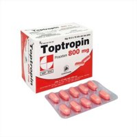 Toptropin 800mg Piracetam DONAIPHARM trị chóng mặt, nghiện rượu, suy giảm trí nhớ (10 vỉ x 10 viên)