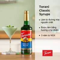 Torani Classic Siro Bạc Hà Xanh | Hương Thơm Mát, Pha Soda & Latte