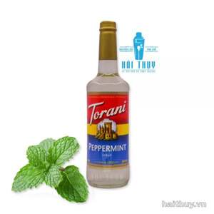 Torani sirô bạc hà trắng peppermint – chai 750ml