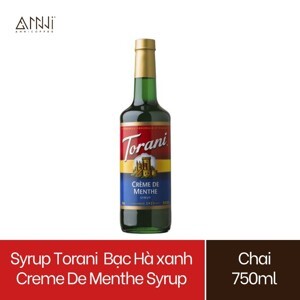 Torani sirô bạc hà xanh menthe – chai 750ml