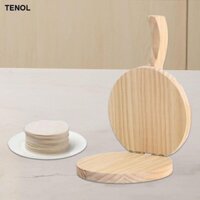 Tortilla bằng gỗ để sử dụng Pizza Pancake Presser Bánh bao Bọc ép cho bánh ngọt Tortillas Ravioli Bánh bao da