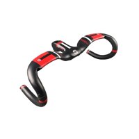 TOSEEK Carbon Road Bike Bicycle Racing Drop Integrated Bar Stem Rise Handlebar Width of Handlebar 28.6mm (400x80/90/100/110/120mm)