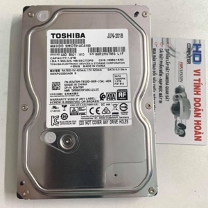 Ổ Cứng HDD Toshiba 1TB / 7200Rpm/ Cache 32MB/ SATA 3 (6.0 GB/s)
