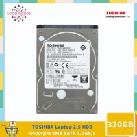 Toshiba (MQ01ABD032) 320GB HDD 5400 RPM 8MB Cache SATA 3Gb / s 2.5 "9.5mm Laptop Ổ Cứng Bên Trong