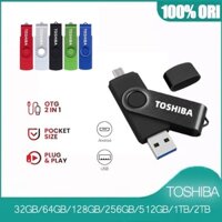 Toshiba OTG Flashdrive 32GB / 64GGB / 128GB / 256GB / 512GB / 1TB / 2TB NĂNG LƯỢNG Ổ đĩa Flash Truyền USB Flash MEMORY Lưu trữ ngoài tốc độ cao Ổ đĩa Flash