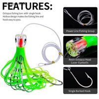 Tốt 1 Nhựa Bạch Tuộc Mồi 23cm 96g Trò Chơi Lớn Trolling Dụ Thuyền Cá Grouper Cá Heo Marlin Swordfish Cá Ngừ Biển Sâu Câu Cá Giải Quyết Cũng