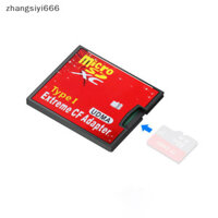 Tốt Dual Micro SD TF Sang CF Card Adapter Cho MicroSD / HC Để Nhỏ Gọn Flash Loại I Bộ Chuyển Đổi Đầu Đọc Thẻ Nhớ Cho Phụ Kiện Máy Ảnh Cũng