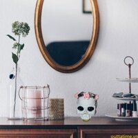 Tốt Nhất 3D Halloween Đầu Lâu Khuôn Silicon Nhựa Dính DIY Trang Trí Làm Xà Phòng Tan Chảy Nhựa Polymer Đất Sét Trang Trí Nhà Cửa