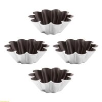 Tốt Nhất 4 Trứng Tart Khuôn Nhôm Nhỏ Tart Chảo Nhỏ Cupcakes Khuôn Làm Bánh Mì