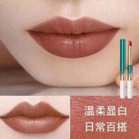 Tốt nhất Boutique # Lan Yi ấn tượng khóa màu áo mưa Son môi không phai màu không dính cốc không thấm nước lâu dài màu trà sữa quế thương hiệu làm đẹp ngày