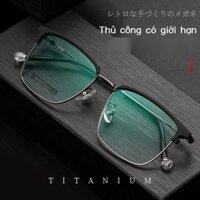 Tốt Nhất Fen Titan Nguyên Chất Kính Khung Lông Mày Dòng Gọng Cận Thị Nam Retro Full Beta Titanium 8632 Bán Buôn