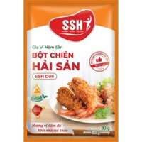 (Tốt Sức Khỏe) Gia vị nêm sẵn bột chiên hải sản SSH Deli (hộp KINH TẾ 15 gói)