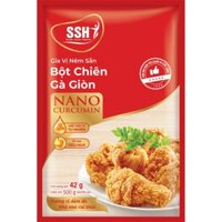 (Tốt Sức Khỏe) Gia vị nêm sẵn bột chiên gà giòn Nano Curcumin (hộp KINH TẾ 20 gói)