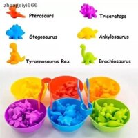 Tốt Trẻ Em Cầu Vồng Mềm Keo Đếm Phân Loại Giáo Dục Sớm Đồ Chơi Nhận Thức Montessori Toán Học Giảng Dạy Bộ Tốt