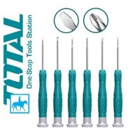 TOTAL Bộ 6 Tô Vít Sữa Đồng Hồ Máy Tính Điện Thoại Điện Tử THT250PS0601