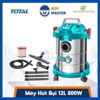 TOTAL Máy Hút Bụi 12L 800W TVC14122 (Cam kết Chính Hãng 100%)