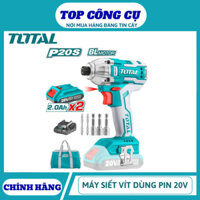 TOTAL Máy Siết Vít KHÔNG CHỔI THAN dùng pin 20V Mô-men xoắn cực đại 200NM TIRLI2002
